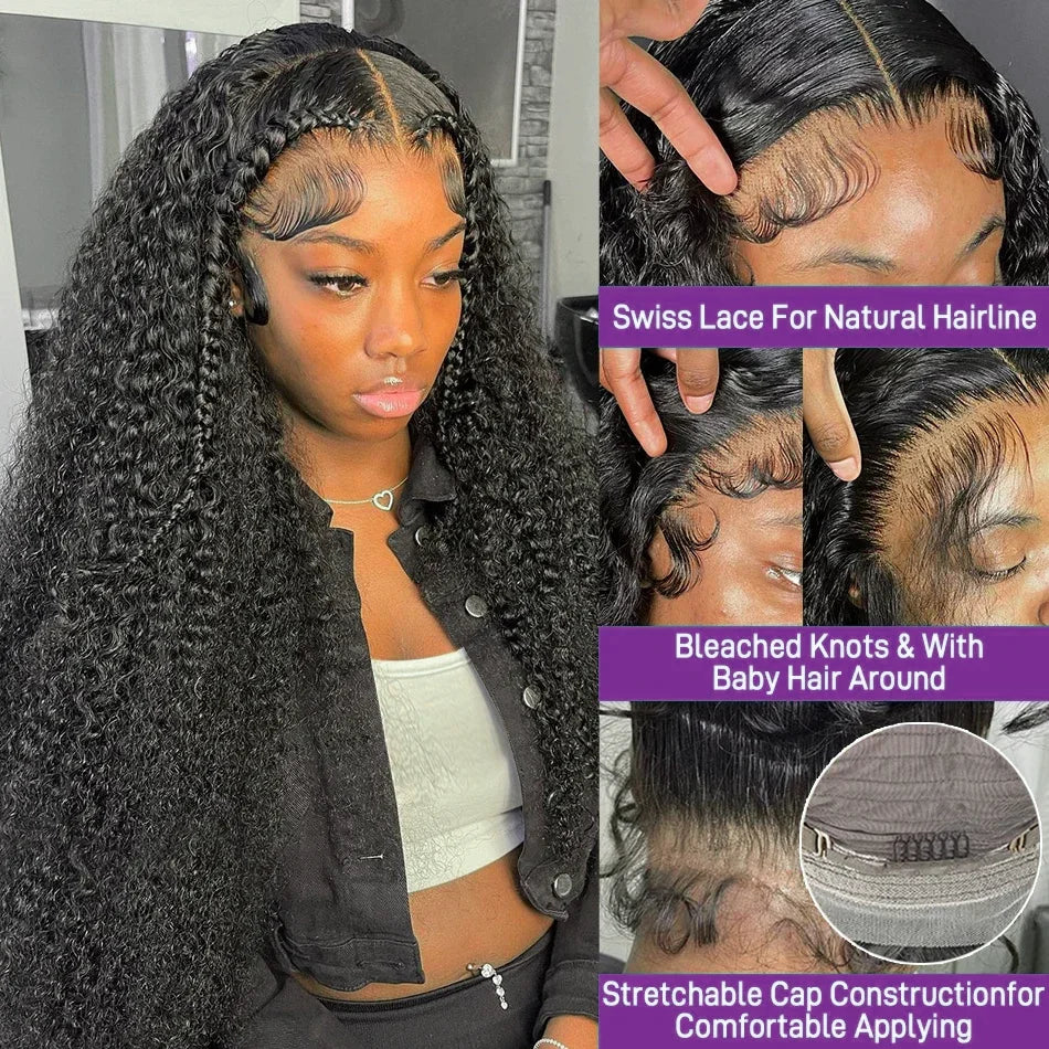 Deep Wave 13x4 Hd Lace Front Human Hair Wig 42 Inch Deep Wave 13x6 Hd Lace Frontal Wig 250 Density 5x5 Glueless Wig For Women