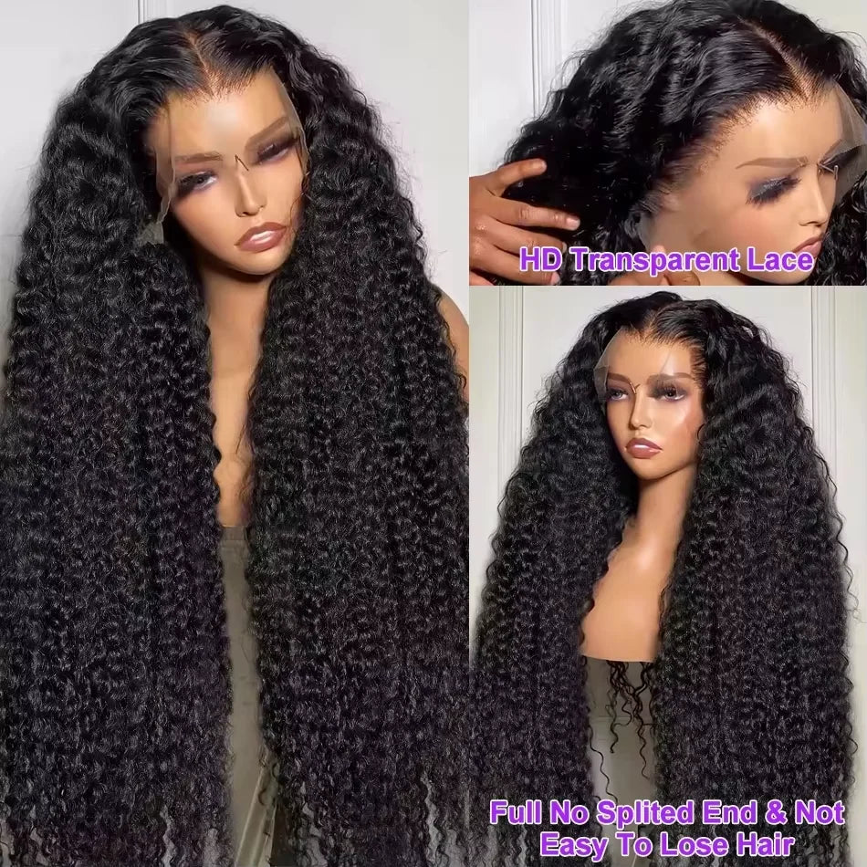 Deep Wave 13x4 Hd Lace Front Human Hair Wig 42 Inch Deep Wave 13x6 Hd Lace Frontal Wig 250 Density 5x5 Glueless Wig For Women