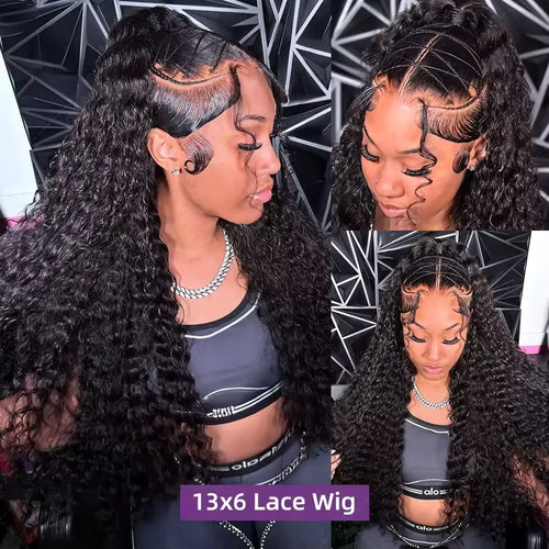 Deep Wave 13x4 Hd Lace Front Human Hair Wig 42 Inch Deep Wave 13x6 Hd Lace Frontal Wig 250 Density 5x5 Glueless Wig For Women