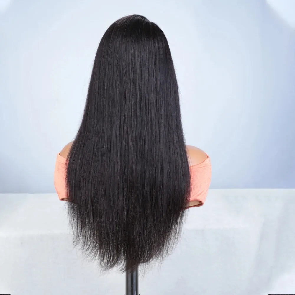 18 46 Inch 200 Density Frontal Wig For Black Women Brazilian Wigs Human Hair 5x5 Bone Straight HD Transparent Lace Front Wigs