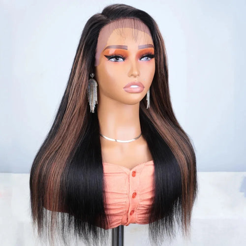 18 46 Inch 200 Density Frontal Wig For Black Women Brazilian Wigs Human Hair 5x5 Bone Straight HD Transparent Lace Front Wigs