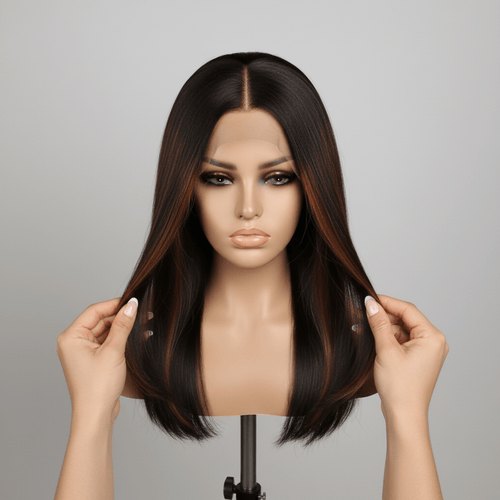 HD Glueless Lace Front Wig - 100% Brazilian Human Hair - Radiant Roots