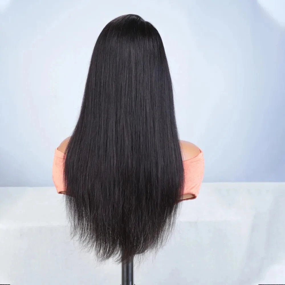 "Premium Frontal Lace Wig, 100% Human Hair, Handcrafted, Eighteen to Forty Six Inch - Radiant Roots