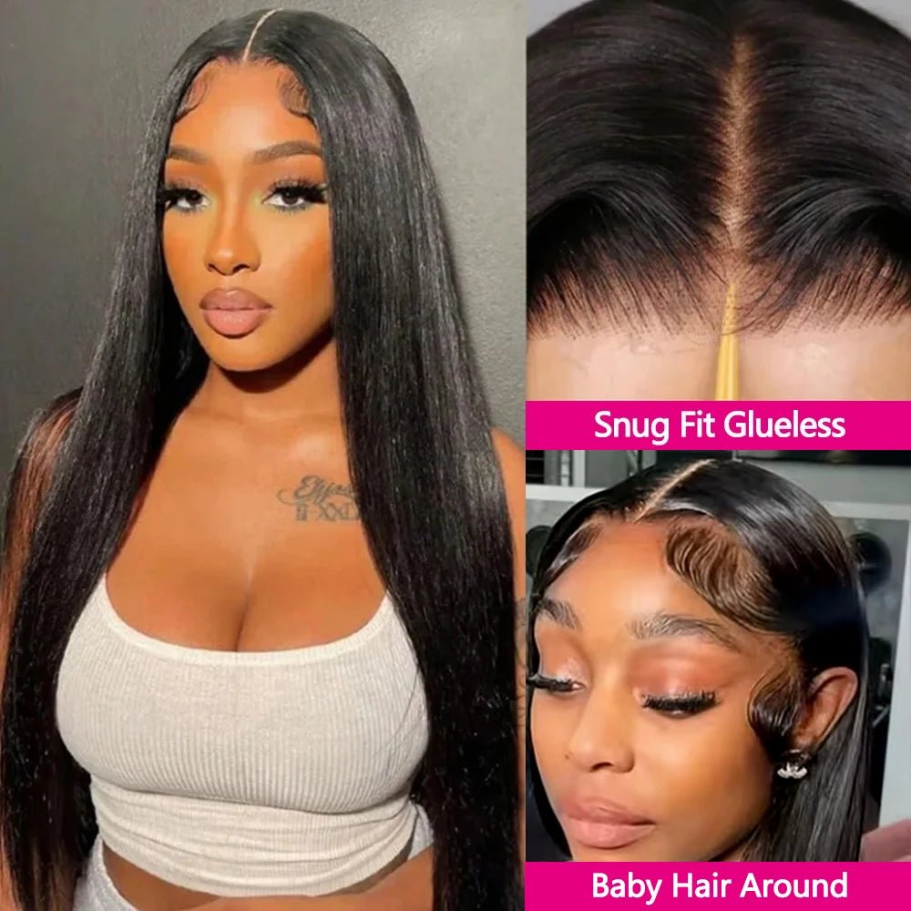 Sleek Human Hair Wig, Glueless - Radiant Roots
