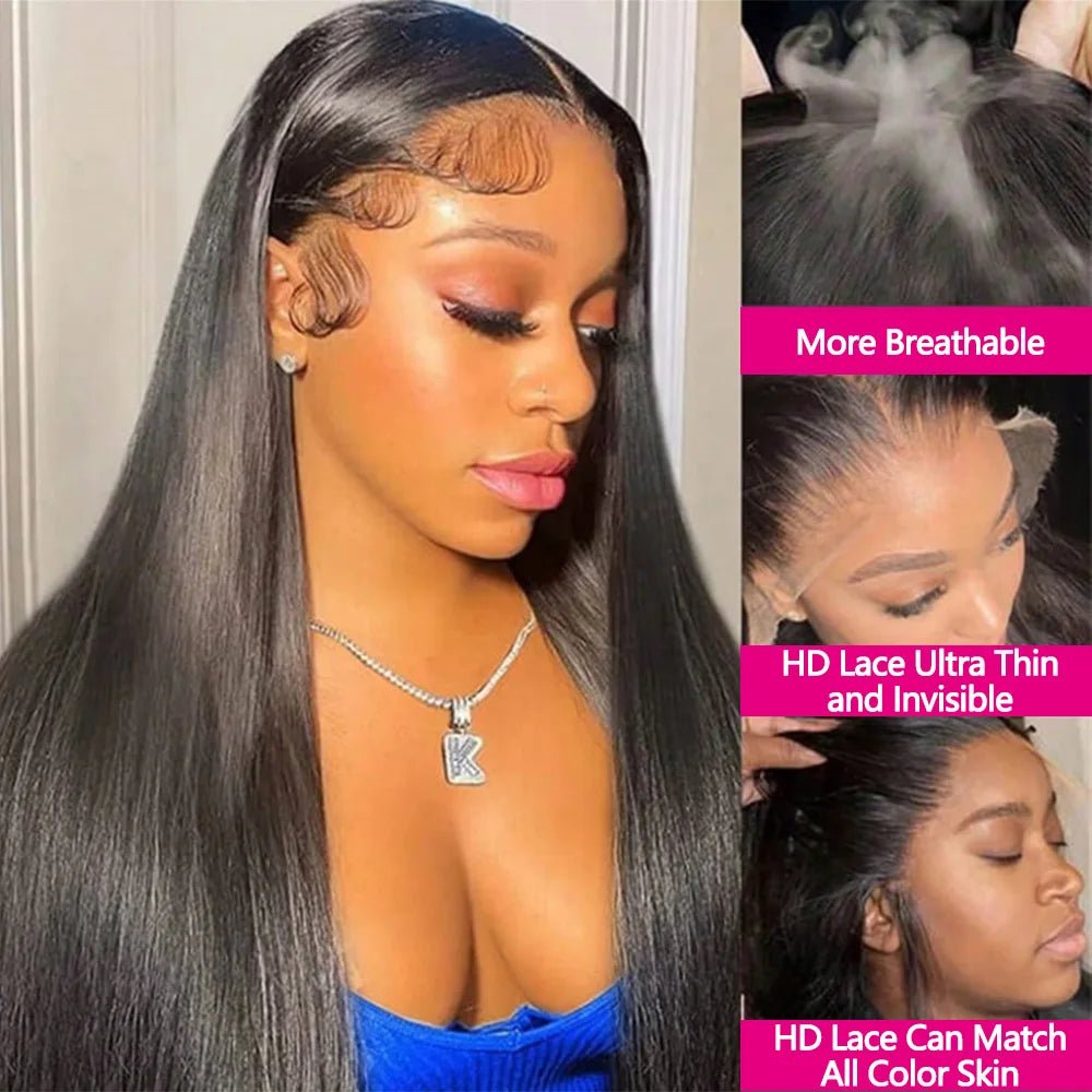 Sleek Human Hair Wig, Glueless - Radiant Roots