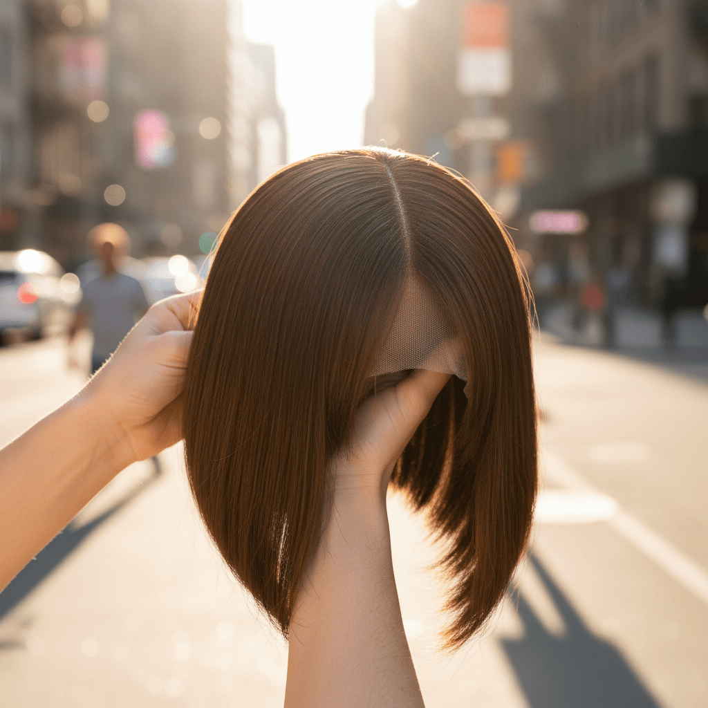 Straight Bob Wig with Bangs - 100% Human Hair - Radiant Roots