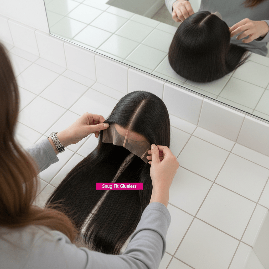 Straight Glueless Lace Wig - Brazilian Remy Hair - Radiant Roots