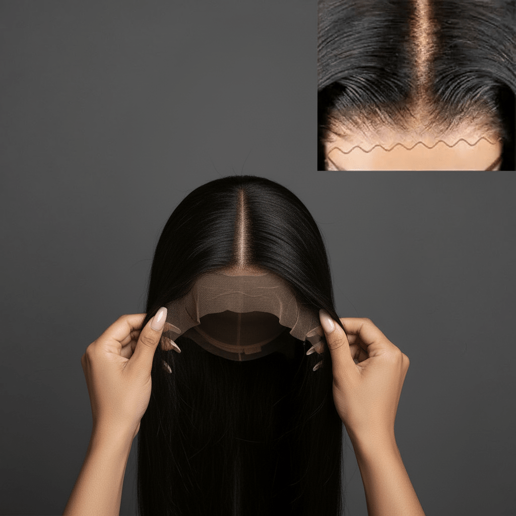 Straight Glueless Lace Wig - Brazilian Remy Hair - Radiant Roots