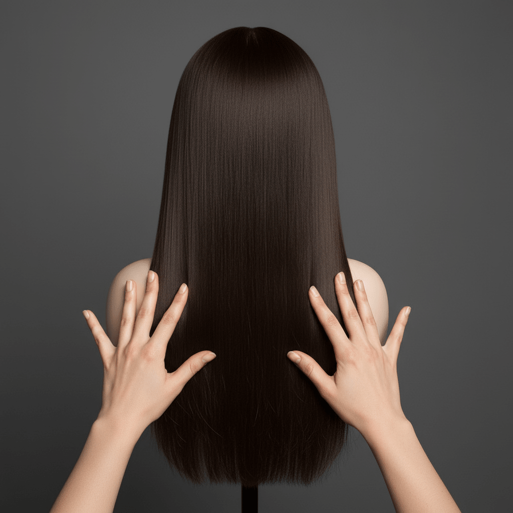 Straight Glueless Lace Wig - Brazilian Remy Hair - Radiant Roots