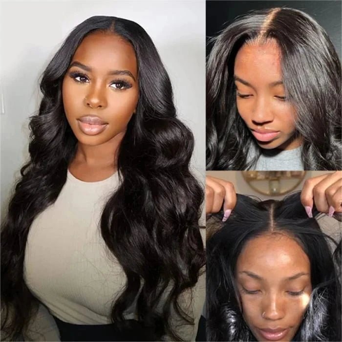 Wavy Lace Front Wig, Natural Black, Human Hair - Radiant Roots