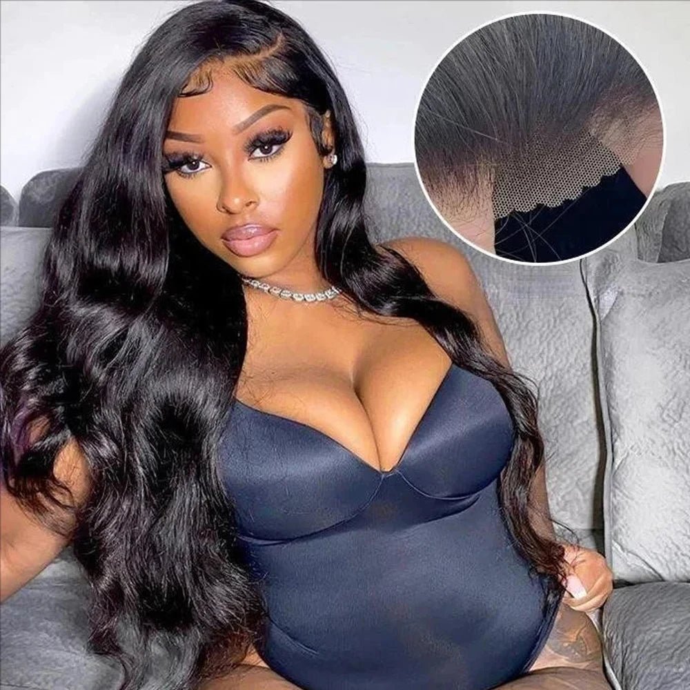 Wavy Lace Front Wig, Natural Black, Human Hair - Radiant Roots