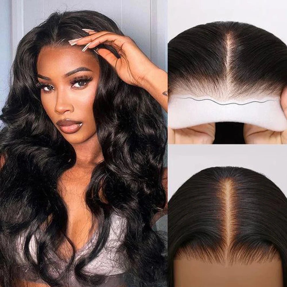 Wavy Lace Front Wig, Natural Black, Human Hair - Radiant Roots