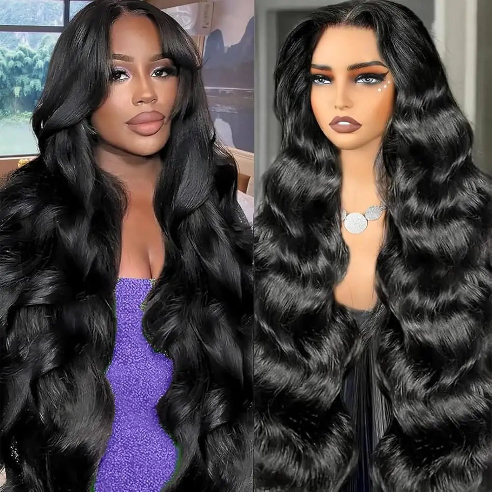 Wavy Lace Front Wig, Natural Black, Human Hair - Radiant Roots