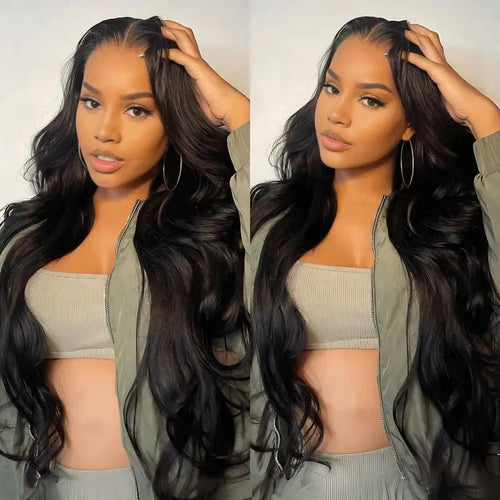 Wavy Lace Front Wig, Natural Black, Human Hair - Radiant Roots